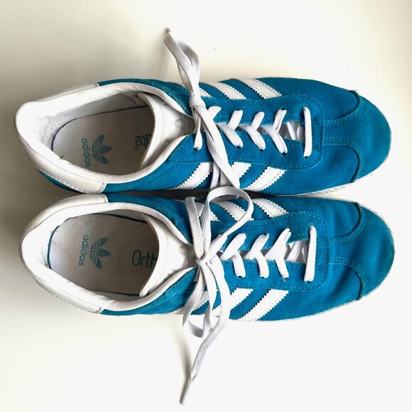 adidas Gazelle J Blue Pantone White | Youth Size 6 - Picture 6 of 12